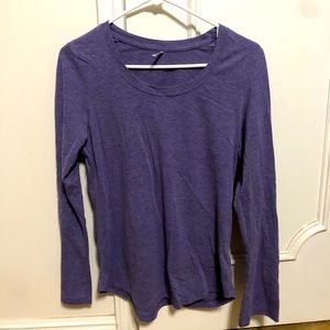 Purple long sleeve shirt, large